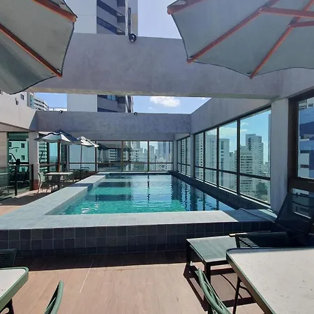Flat Novo Em Boa Viagem - Rooftop 470 Recife Exterior foto