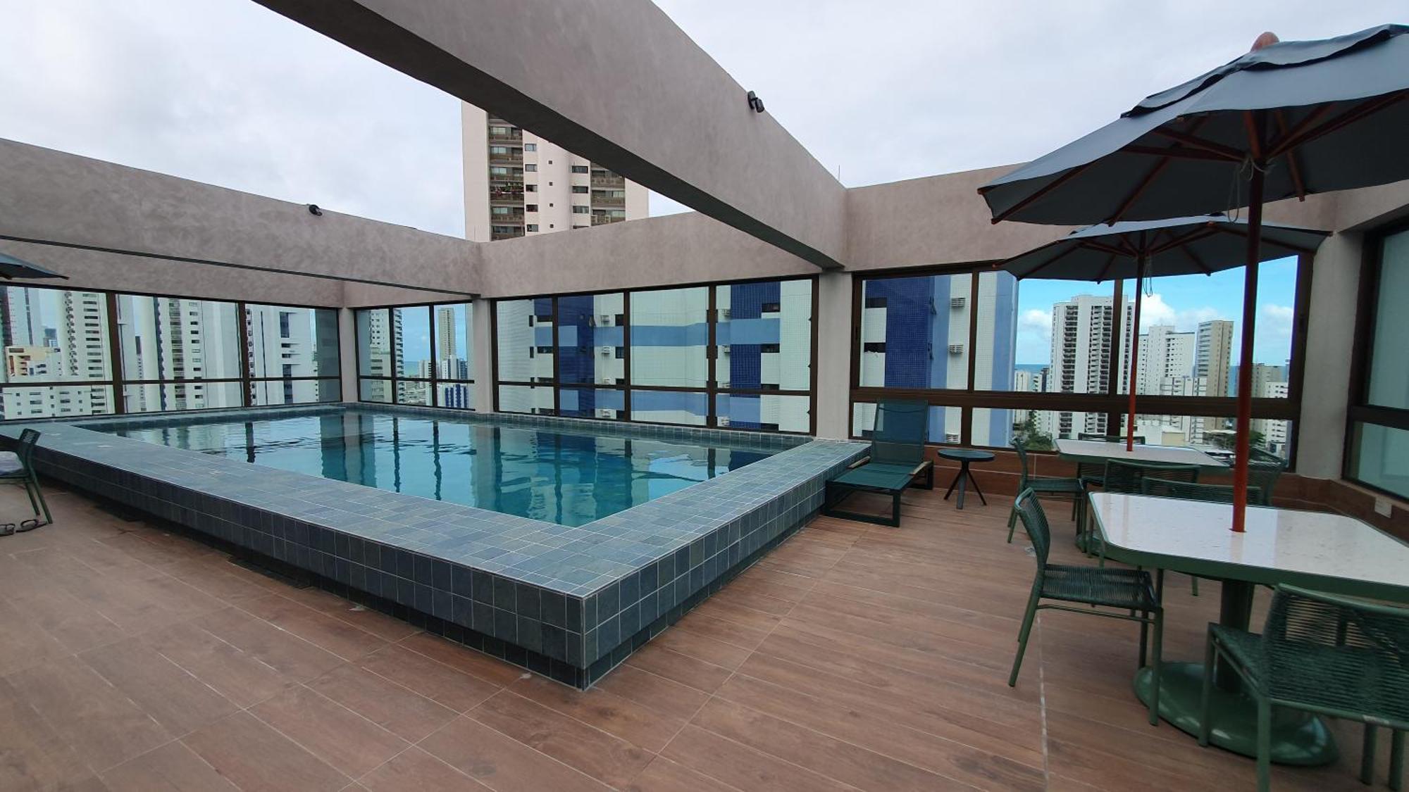 Flat Novo Em Boa Viagem - Rooftop 470 * Recife